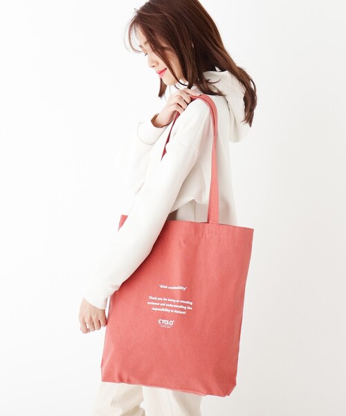 OPAQUE.CLIP（オペークドットクリップ）の「index オリジナルエコバッグ M（エコバッグ/サブバッグ・レディース・オレンジ/ホワイト系その他/ダークネイビー/オレンジ系その他2/ホワイト系/ネイビー系6・99）」の20枚目の写真