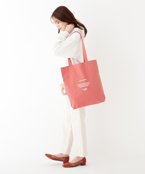 OPAQUE.CLIP（オペークドットクリップ）の「index オリジナルエコバッグ M（エコバッグ/サブバッグ・レディース・オレンジ/ホワイト系その他/ダークネイビー/オレンジ系その他2/ホワイト系/ネイビー系6・99）」の22枚目の写真