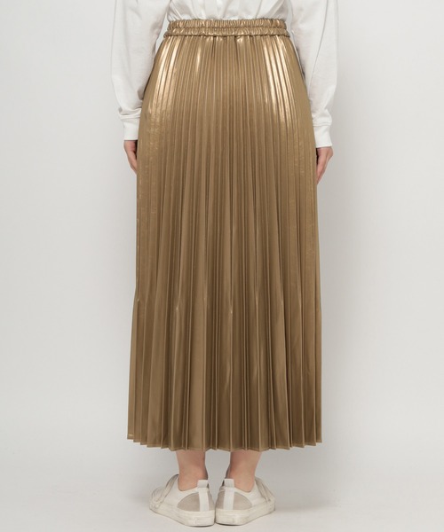 niko and...（ニコアンド）の「シャイニープリーツスカート（スカート・レディース・イエロー/ホワイト・MEDIUM/LARGE）」の10枚目の写真