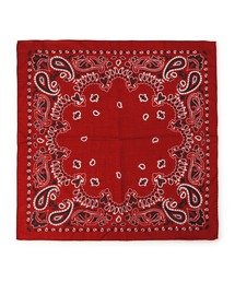 未使用】destin デスティン　シルク ペイズリー柄 スカーフ 90x90 黒 destin スカーフ バンダナ 「destin/デスティン」bandana