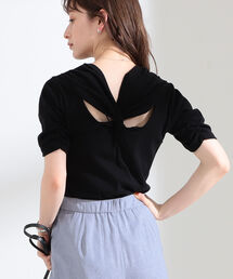 Ray BEAMS | Ray BEAMS / バックツイスト ハーフスリーブ Tシャツ(Tシャツ/カットソー)