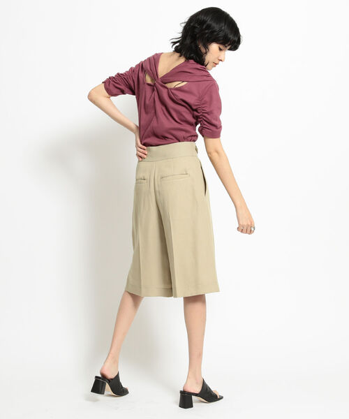 Ray BEAMS（レイビームス）の「Ray BEAMS / バックツイスト ハーフスリーブ Tシャツ（Tシャツ/カットソー・レディース・ブラック/ワイン・ONE SIZE）」の15枚目の写真