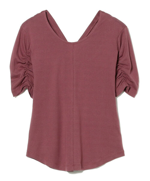 Ray BEAMS（レイビームス）の「Ray BEAMS / バックツイスト ハーフスリーブ Tシャツ（Tシャツ/カットソー・レディース・ブラック/ワイン・ONE SIZE）」の16枚目の写真