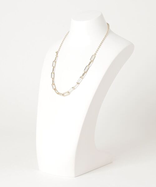 Aunt Marie's（アントマリーズ）の「BALL CHAIN COMBINATION NECKLACE / ボールチェーンコンビネーションネックレス（ネックレス・レディース・ゴールド/シルバー・FREE）」の3枚目の写真
