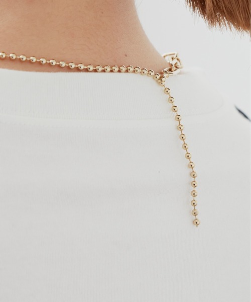 Aunt Marie's（アントマリーズ）の「BALL CHAIN COMBINATION NECKLACE / ボールチェーンコンビネーションネックレス（ネックレス・レディース・ゴールド/シルバー・FREE）」の6枚目の写真