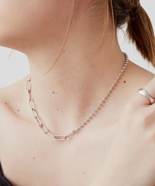 Aunt Marie's（アントマリーズ）の「BALL CHAIN COMBINATION NECKLACE / ボールチェーンコンビネーションネックレス（ネックレス・レディース・ゴールド/シルバー・FREE）」の7枚目の写真
