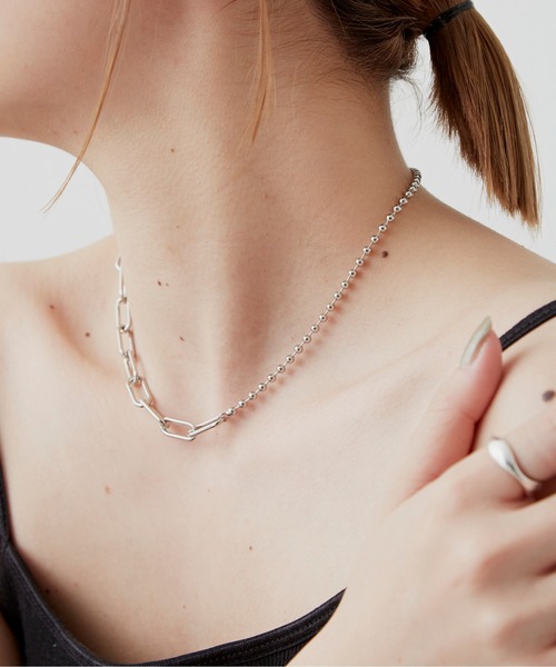 Aunt Marie's（アントマリーズ）の「BALL CHAIN COMBINATION NECKLACE / ボールチェーンコンビネーションネックレス（ネックレス・レディース・ゴールド/シルバー・FREE）」の8枚目の写真