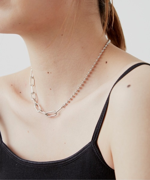 Aunt Marie's（アントマリーズ）の「BALL CHAIN COMBINATION NECKLACE / ボールチェーンコンビネーションネックレス（ネックレス・レディース・ゴールド/シルバー・FREE）」の9枚目の写真