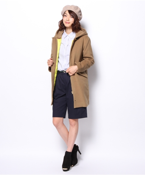 SHIPS for women(シップスフォーウィメン)の「5WAY インナー ダウン付き ウール フードコート(その他アウター・レディース・ベージュ/ネイビー/ライトブルー・38/36)」の7枚目の写真