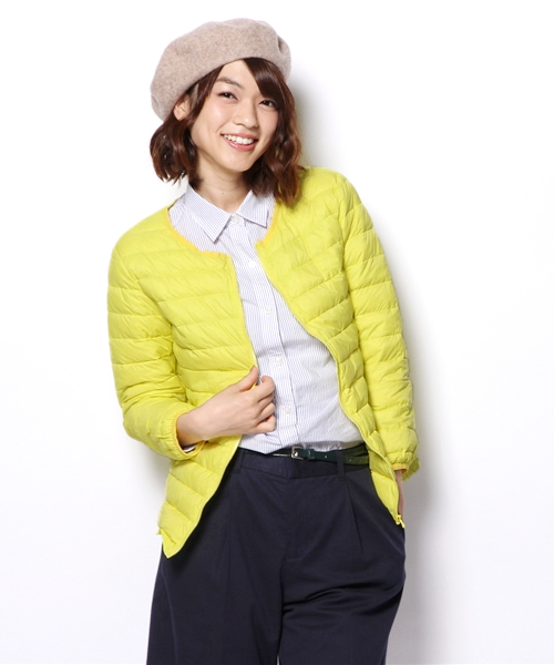 SHIPS for women(シップスフォーウィメン)の「5WAY インナー ダウン付き ウール フードコート(その他アウター・レディース・ベージュ/ネイビー/ライトブルー・38/36)」の11枚目の写真