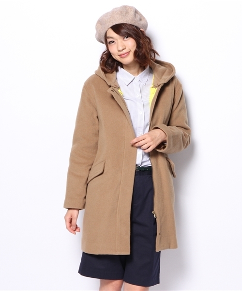 SHIPS for women(シップスフォーウィメン)の「5WAY インナー ダウン付き ウール フードコート(その他アウター・レディース・ベージュ/ネイビー/ライトブルー・38/36)」の19枚目の写真
