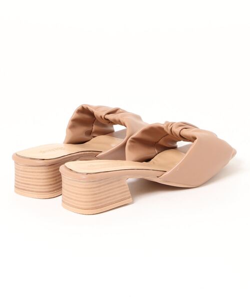 STYLEBLOCK（スタイルブロック）の「ギャザーデザインヒールサンダル（サンダル・レディース・ベージュ/ブラウン・38/39/37/35/36）」の5枚目の写真
