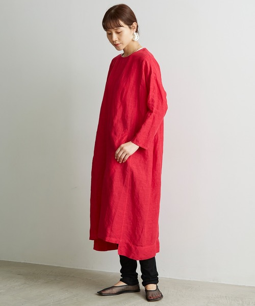 note et silence （ノートエシロンス）の「.シアーフライス　ロングレギンス（レギンス/スパッツ・レディース・ブラック/ホワイト/レモンイエロー/ピンク・FREE）」の5枚目の写真