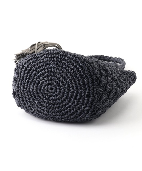 JOURNAL STANDARD relume（ジャーナルスタンダード　レリューム）の「●RELUME ペーパーフリンジバッグ◆（かごバッグ・レディース・カーキ/ナチュラル/ネイビー/オレンジ・FREE）」の11枚目の写真