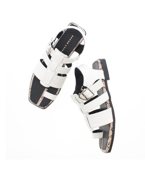 JELLY BEANS（ジェリービーンズ）の「グルカトングサンダル(210-30300)JELLY BEANS(ジェリービーンズ)（サンダル・レディース・ホワイト/ブラック/ベージュ・S/M/L）」の10枚目の写真