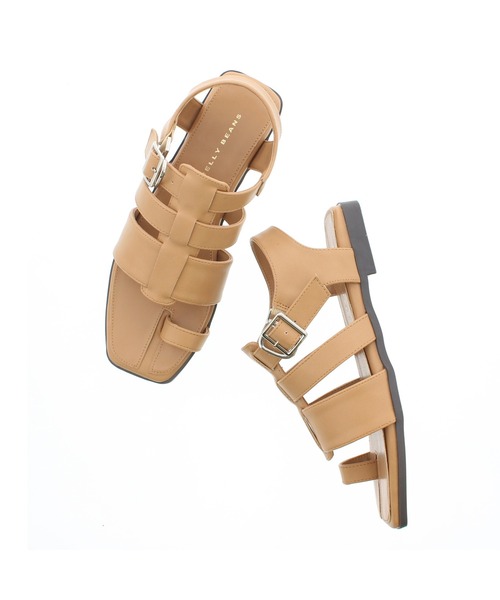 JELLY BEANS（ジェリービーンズ）の「グルカトングサンダル(210-30300)JELLY BEANS(ジェリービーンズ)（サンダル・レディース・ホワイト/ブラック/ベージュ・S/M/L）」の13枚目の写真