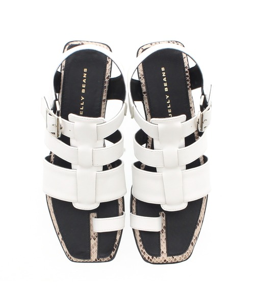 JELLY BEANS（ジェリービーンズ）の「グルカトングサンダル(210-30300)JELLY BEANS(ジェリービーンズ)（サンダル・レディース・ホワイト/ブラック/ベージュ・S/M/L）」の17枚目の写真