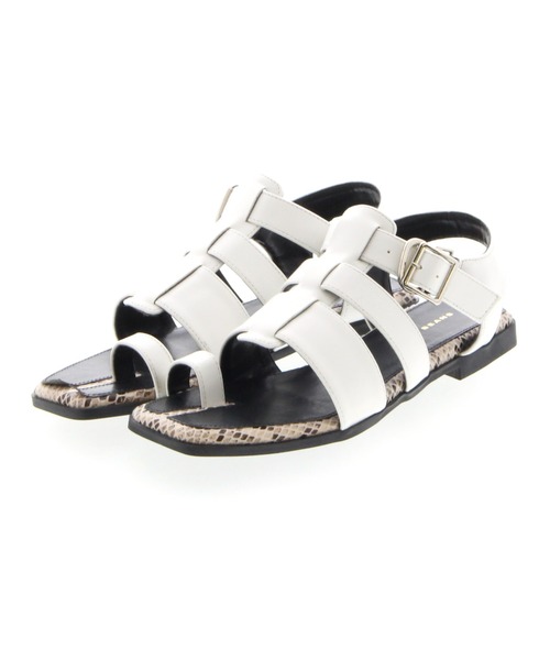 JELLY BEANS（ジェリービーンズ）の「グルカトングサンダル(210-30300)JELLY BEANS(ジェリービーンズ)（サンダル・レディース・ホワイト/ブラック/ベージュ・S/M/L）」の11枚目の写真