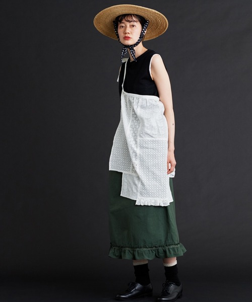 パッチワークエプロンドレス 70s patchwork print apron dress | Quilt