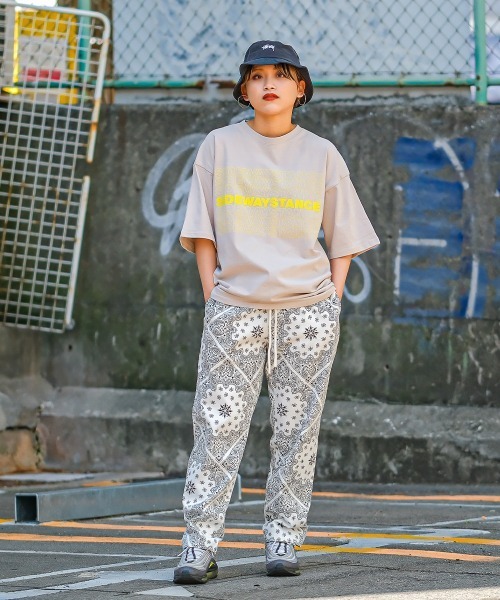SIDEWAY STANCE(サイドウェイスタンス)の「【SIDEWAY STANCE】ブランドロゴ プリント ピスネーム 半袖Tシャツ(Tシャツ/カットソー・メンズ・ブラック/グレイッシュベージュ/パープル/ホワイト/チャコール・MEDIUM/X-LARGE/LARGE)」の14枚目の写真