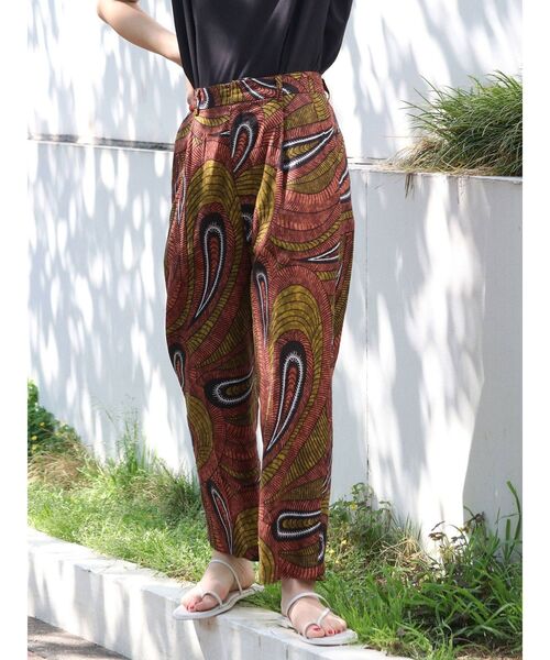 Ungrid（アングリッド）の「エスニックタックパンツ（その他パンツ・レディース・オレンジ/グリーン・FREE）」の2枚目の写真