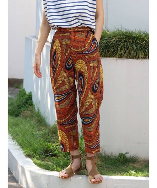 Ungrid（アングリッド）の「エスニックタックパンツ（その他パンツ・レディース・オレンジ/グリーン・FREE）」の10枚目の写真