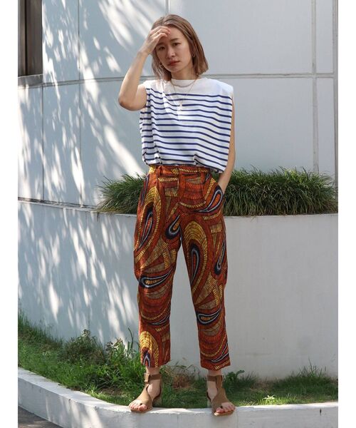 Ungrid（アングリッド）の「エスニックタックパンツ（その他パンツ・レディース・オレンジ/グリーン・FREE）」の12枚目の写真