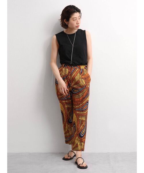 Ungrid（アングリッド）の「エスニックタックパンツ（その他パンツ・レディース・オレンジ/グリーン・FREE）」の6枚目の写真