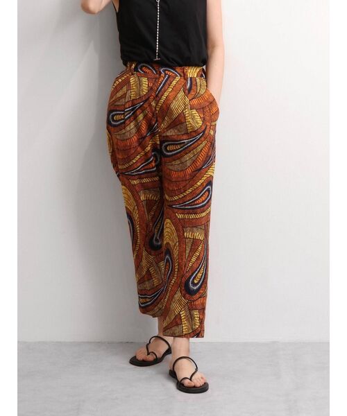 Ungrid（アングリッド）の「エスニックタックパンツ（その他パンツ・レディース・オレンジ/グリーン・FREE）」の4枚目の写真