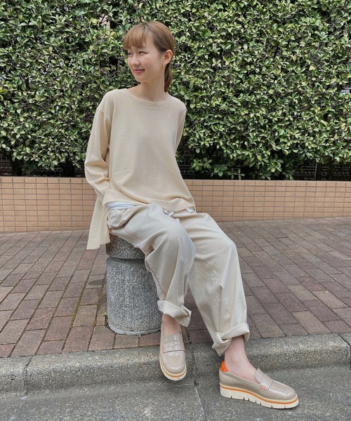 AS KNOW AS de base（アズノゥアズドゥバズ）の「サイドステッチカラーＰＴ（その他パンツ・レディース・アイボリー/ベージュ/ライトカーキ/ライトピンク・FREE）」の5枚目の写真