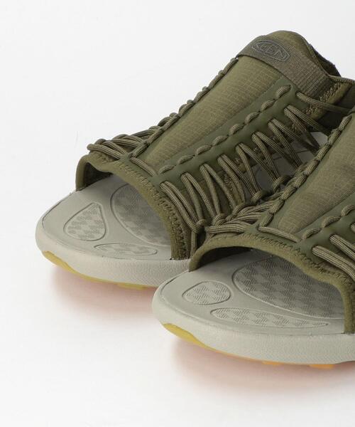 KEEN（キーン）の「[ キーン ] KEEN UNEEK SNK SLIDE ユニーク スニーク スライド サンダル（サンダル・メンズ・ブラック/オリーブ・9/10/8）」の7枚目の写真