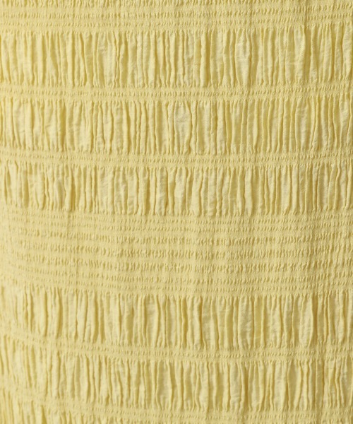 yuw（ユウ）の「シャーリングタイトスカート　949598（スカート・レディース・ブラック/ブルー/イエロー/ピンク/グリーン/パープル・FREE）」の19枚目の写真