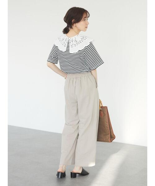 RAY CASSIN FAVORI（レイカズンフェバリ）の「・RAY CASSIN リネンタッチワイドパンツ＊（その他パンツ・レディース・カーキ/グレイッシュベージュ/ブラック・FREE）」の15枚目の写真