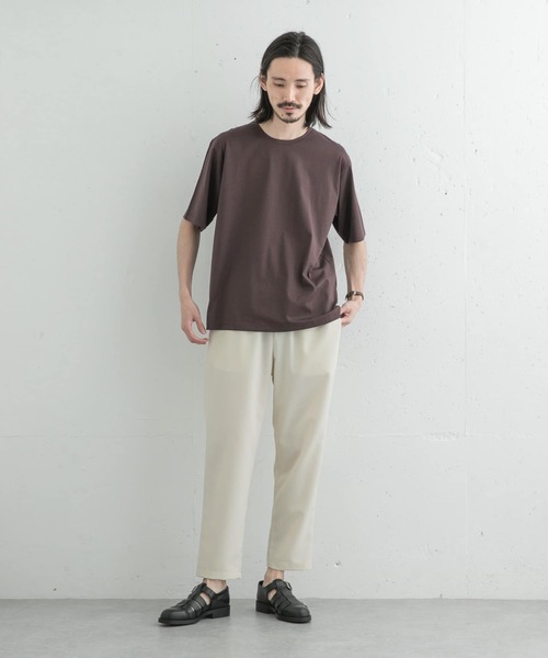 URBAN RESEARCH（アーバンリサーチ）の「SUVIN COTTON SHORT-SLEEVE T-SHIRTS（Tシャツ/カットソー・メンズ・ホワイト/チャコールグレー/ブラウン・MEDIUM/LARGE）」の10枚目の写真