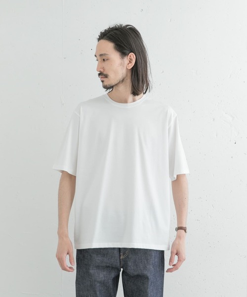 URBAN RESEARCH（アーバンリサーチ）の「SUVIN COTTON SHORT-SLEEVE T-SHIRTS（Tシャツ/カットソー・メンズ・ホワイト/チャコールグレー/ブラウン・MEDIUM/LARGE）」の16枚目の写真