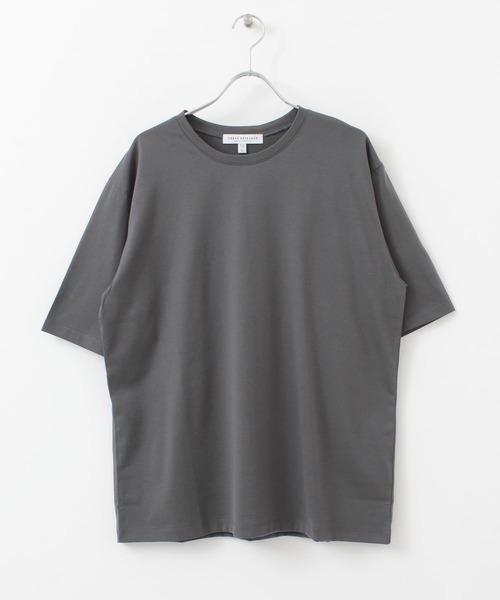URBAN RESEARCH（アーバンリサーチ）の「SUVIN COTTON SHORT-SLEEVE T-SHIRTS（Tシャツ/カットソー・メンズ・ホワイト/チャコールグレー/ブラウン・MEDIUM/LARGE）」の4枚目の写真
