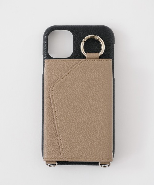 ensemble(皮革ブランド)（アンサンブル）の「iPhoneケースポルテ バイカラータイプ 【iPhone13mini iPhone13 iPhone13pro iPhone12 iPhone12Pro iPhone12mini iPhone11 iPhone11Pro iPhone6/6s/7/8/SE2 対応】（スマホケース/カバー・レディース・ブラック/グレー/ベージュ・SMALL/LARGE/X-LARGE/LL2/LL1/A/C/B）」の15枚目の写真