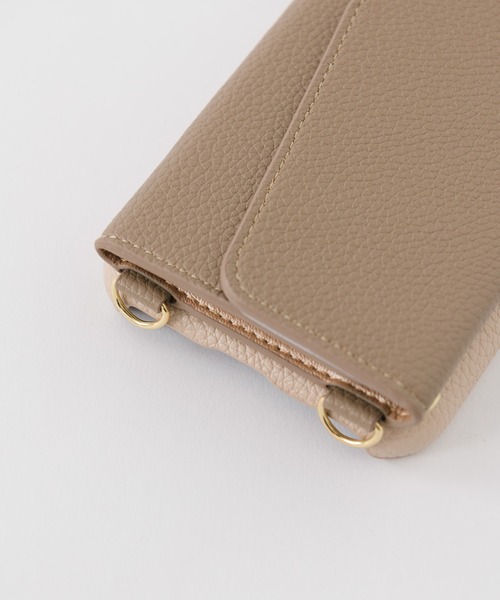 ensemble(皮革ブランド)（アンサンブル）の「iPhoneケースポルテ バイカラータイプ 【iPhone13mini iPhone13 iPhone13pro iPhone12 iPhone12Pro iPhone12mini iPhone11 iPhone11Pro iPhone6/6s/7/8/SE2 対応】（スマホケース/カバー・レディース・ブラック/グレー/ベージュ・SMALL/LARGE/X-LARGE/LL2/LL1/A/C/B）」の9枚目の写真