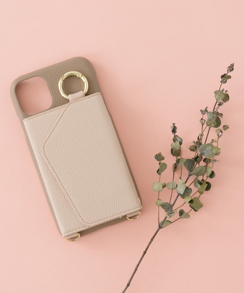 ensemble(皮革ブランド)（アンサンブル）の「iPhoneケースポルテ バイカラータイプ 【iPhone13mini iPhone13 iPhone13pro iPhone12 iPhone12Pro iPhone12mini iPhone11 iPhone11Pro iPhone6/6s/7/8/SE2 対応】（スマホケース/カバー・レディース・ブラック/グレー/ベージュ・SMALL/LARGE/X-LARGE/LL2/LL1/A/C/B）」の18枚目の写真