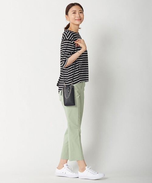 J.PRESS(ジェイプレス)の「コットンボーダー カットソー(Tシャツ/カットソー・レディース・ホワイト系1/ブラック系1/ベージュ系1・LARGE/MEDIUM)」の11枚目の写真