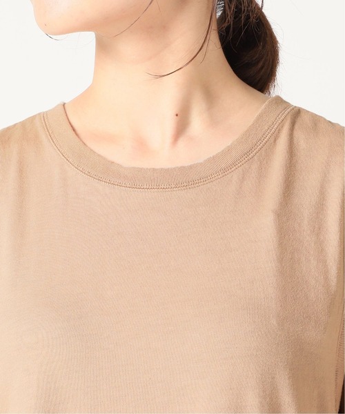 SLOBE IENA（スローブイエナ）の「21/- 天竺ロングワンピース【手洗い可能】◆（ワンピース・レディース・ベージュ/パープル/グレー/サックスブルー・38/36）」の21枚目の写真