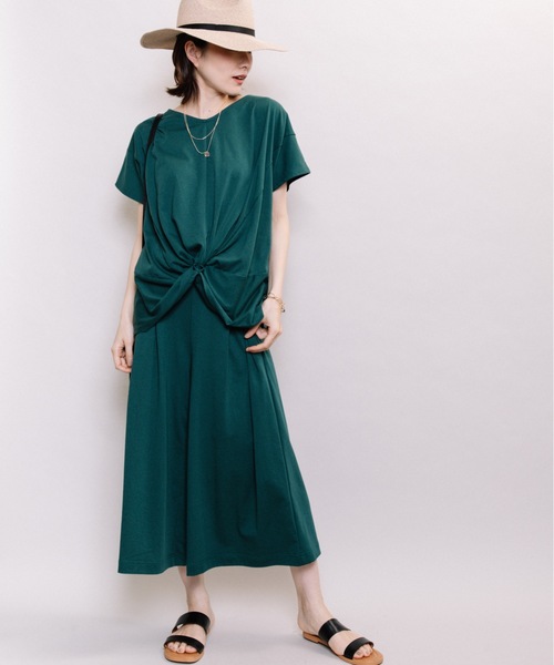 ELVENCE DEUX(エルベンスドゥ)の「キレイメ2WAYPO【SETUP可】(Tシャツ/カットソー・レディース・ブラック/ベージュ/ピンク/グリーン/モカ・MEDIUM/LARGE)」の9枚目の写真