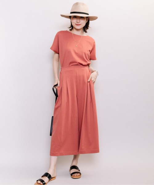 ELVENCE DEUX(エルベンスドゥ)の「キレイメ2WAYPO【SETUP可】(Tシャツ/カットソー・レディース・ブラック/ベージュ/ピンク/グリーン/モカ・MEDIUM/LARGE)」の14枚目の写真