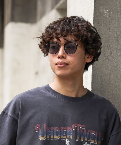 ユニセックス】コンビネーション ボストンフレーム グラス（UVカット