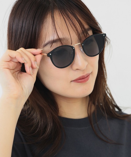 ユニセックス】コンビネーション ボストンフレーム グラス（UVカット