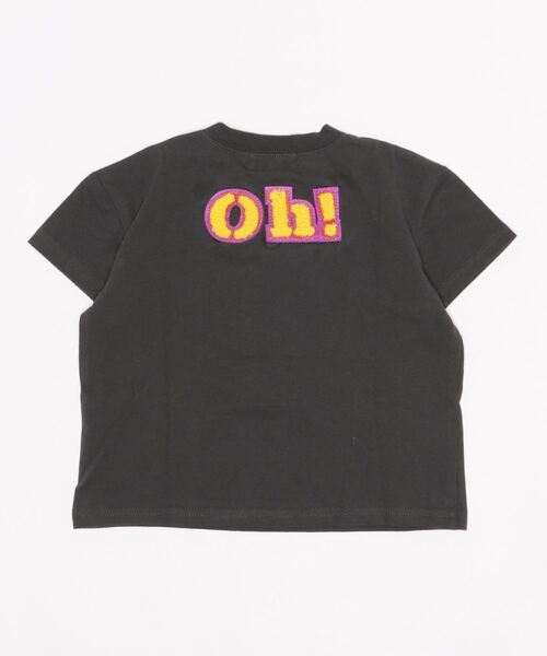 BIG FIELD（ビッグフィールド）の「サガラ刺繍ワッペンTシャツ（80～150cm）（Tシャツ/カットソー・キッズ・ホワイト/エメラルド/チャコール・90/100/110/120/80/130/95/140/150）」の5枚目の写真