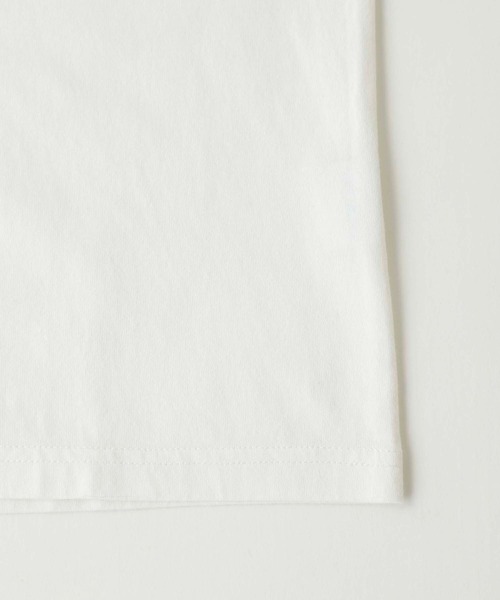 X-girl(エックスガール)の「CHECKERED SLEEVE PRINT L/S TEE(Tシャツ/カットソー・レディース・ブラック/オレンジ/ホワイト・L/M/S/XL)」の8枚目の写真