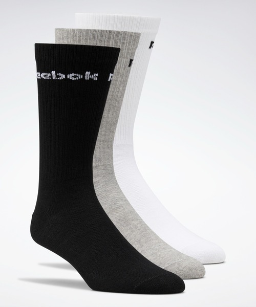 Reebok（リーボック）の「アクティブ コア クルー ソックス 3足組 / Active Core Crew Socks 3 Pairs（ソックス/靴下・メンズ・ホワイト/ブラック/ホワイト×ブラック・SMALL/MEDIUM/LARGE/X-LARGE）」の3枚目の写真