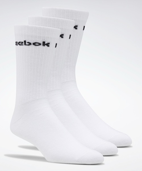 Reebok（リーボック）の「アクティブ コア クルー ソックス 3足組 / Active Core Crew Socks 3 Pairs（ソックス/靴下・メンズ・ホワイト/ブラック/ホワイト×ブラック・SMALL/MEDIUM/LARGE/X-LARGE）」の2枚目の写真
