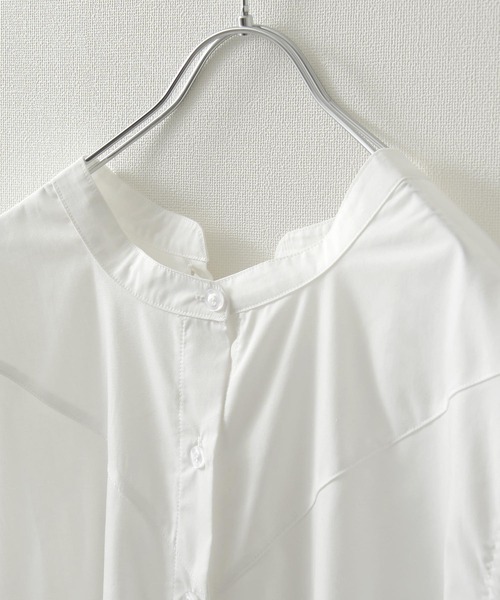 Chillfar(チルファー)の「2wayレースアップフレンチスリーブシャツワンピース(ワンピース・レディース・ホワイト/ブラック・FREE)」の20枚目の写真